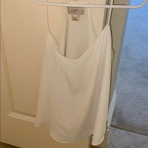 Loft white tank top